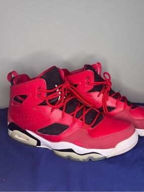 Jordan Red and Black High-Top Sneakers